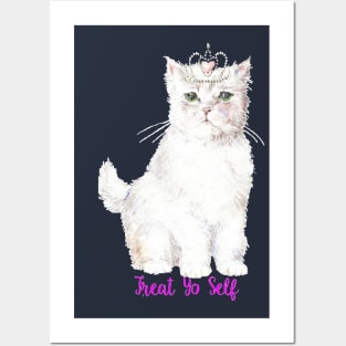 Treat Yo Self Princess Cat Posters and Art